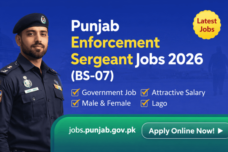 Punjab Enforcement Sergeant Jobs 2026