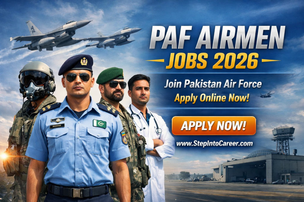 PAF Airmen Jobs 2026 online apply join Pakistan Air Force