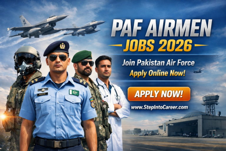 PAF Airmen Jobs 2026 online apply join Pakistan Air Force