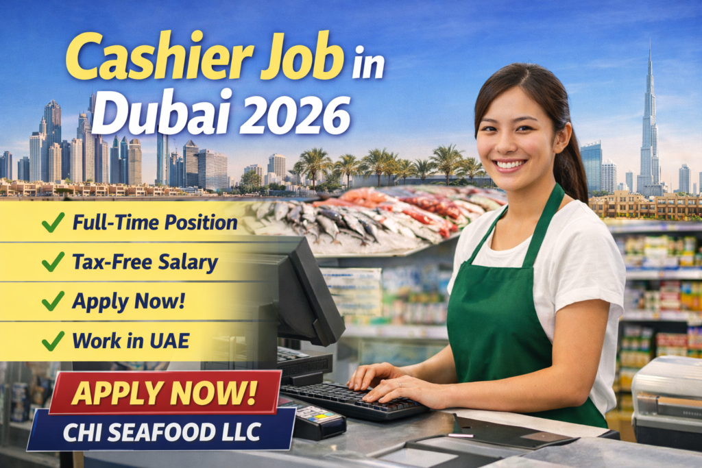 Cashier Job in Dubai 2026