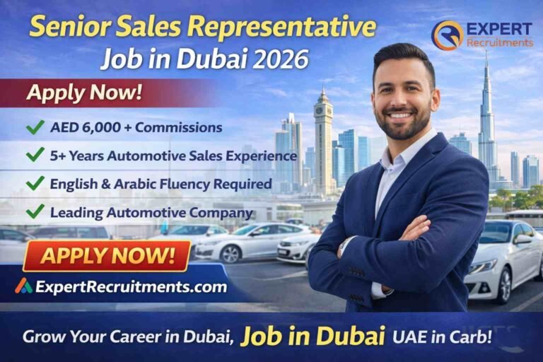 Senior Sales Representative Job in Dubai