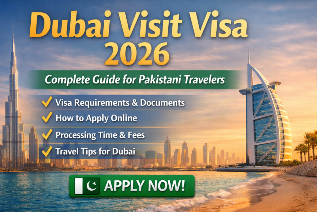 Dubai Visit Visa 2026 - Complete Guide for Pakistanis